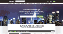 Desktop Screenshot of freshgigz.com